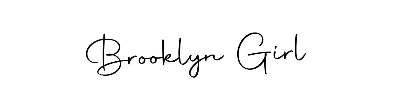 How to make Brooklyn Girl name signature. Use Autography-DOLnW style for creating short signs online. This is the latest handwritten sign. Brooklyn Girl signature style 10 images and pictures png