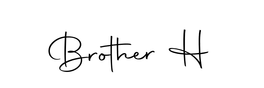 Design your own signature with our free online signature maker. With this signature software, you can create a handwritten (Autography-DOLnW) signature for name Brother H. Brother H signature style 10 images and pictures png