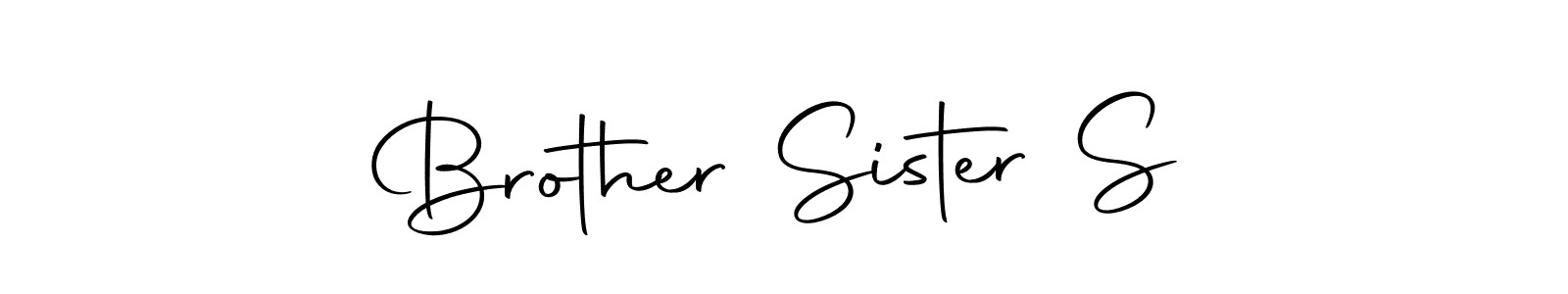 if you are searching for the best signature style for your name Brother Sister S. so please give up your signature search. here we have designed multiple signature styles  using Autography-DOLnW. Brother Sister S signature style 10 images and pictures png