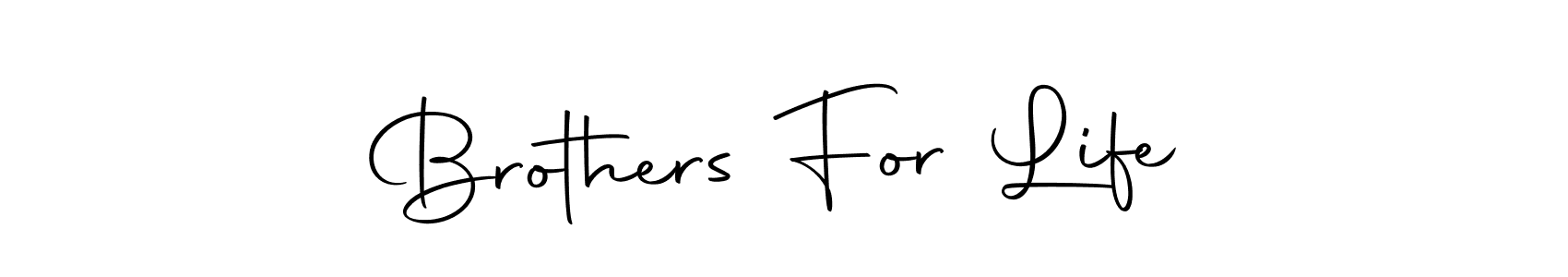 Make a beautiful signature design for name Brothers For Life. With this signature (Autography-DOLnW) style, you can create a handwritten signature for free. Brothers For Life signature style 10 images and pictures png