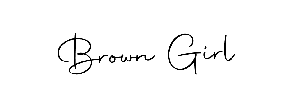 Make a beautiful signature design for name Brown Girl. With this signature (Autography-DOLnW) style, you can create a handwritten signature for free. Brown Girl signature style 10 images and pictures png