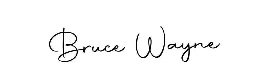 Make a beautiful signature design for name Bruce Wayne. With this signature (Autography-DOLnW) style, you can create a handwritten signature for free. Bruce Wayne signature style 10 images and pictures png