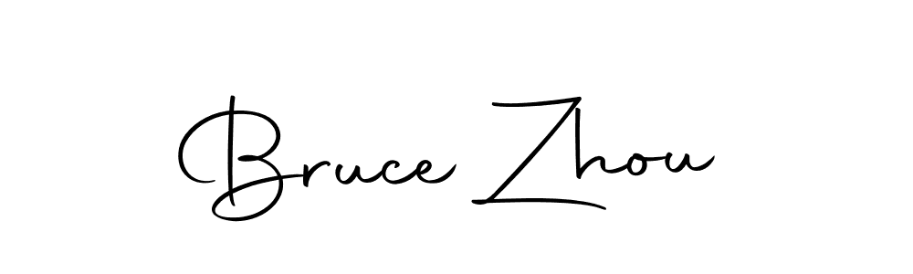 You should practise on your own different ways (Autography-DOLnW) to write your name (Bruce Zhou) in signature. don't let someone else do it for you. Bruce Zhou signature style 10 images and pictures png