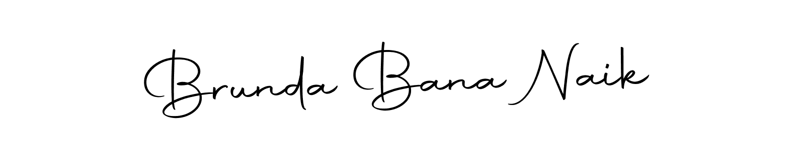 Make a beautiful signature design for name Brunda Bana Naik. With this signature (Autography-DOLnW) style, you can create a handwritten signature for free. Brunda Bana Naik signature style 10 images and pictures png