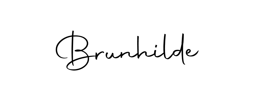 How to make Brunhilde signature? Autography-DOLnW is a professional autograph style. Create handwritten signature for Brunhilde name. Brunhilde signature style 10 images and pictures png