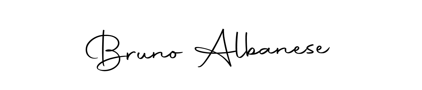 Create a beautiful signature design for name Bruno Albanese. With this signature (Autography-DOLnW) fonts, you can make a handwritten signature for free. Bruno Albanese signature style 10 images and pictures png