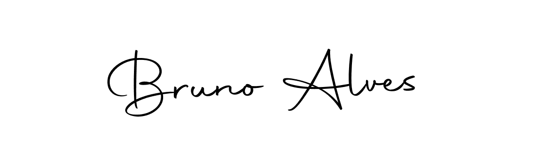 Create a beautiful signature design for name Bruno Alves. With this signature (Autography-DOLnW) fonts, you can make a handwritten signature for free. Bruno Alves signature style 10 images and pictures png