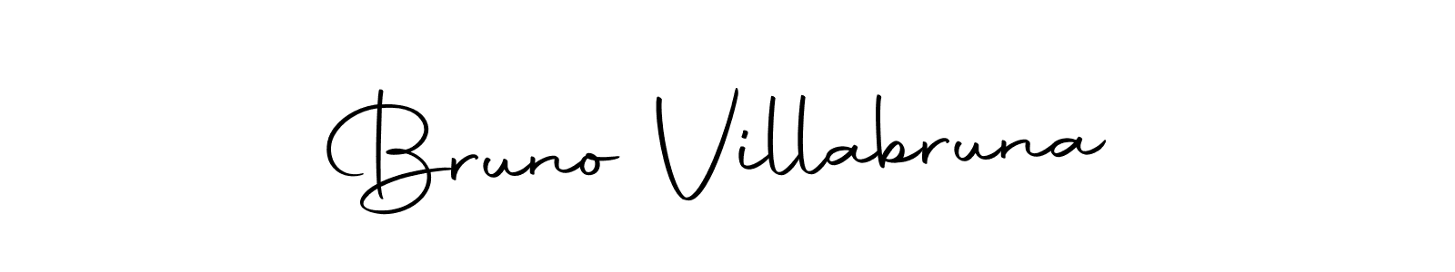 How to make Bruno Villabruna name signature. Use Autography-DOLnW style for creating short signs online. This is the latest handwritten sign. Bruno Villabruna signature style 10 images and pictures png