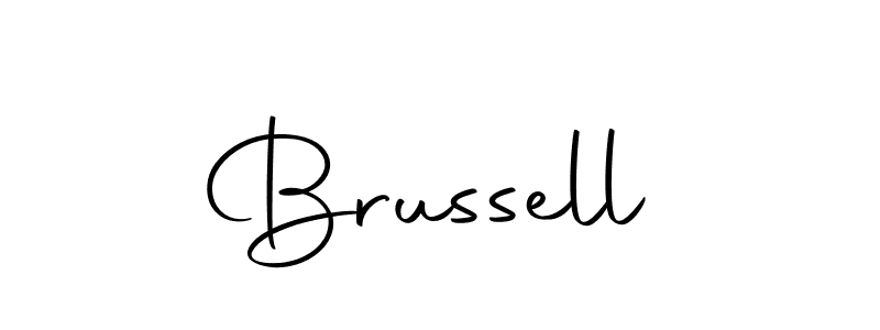 Brussell stylish signature style. Best Handwritten Sign (Autography-DOLnW) for my name. Handwritten Signature Collection Ideas for my name Brussell. Brussell signature style 10 images and pictures png