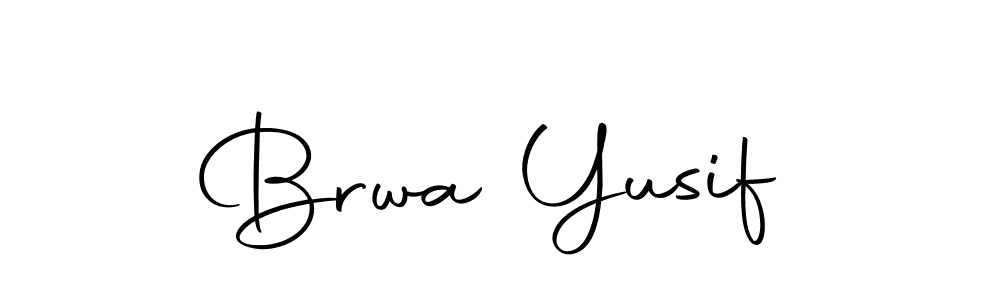 if you are searching for the best signature style for your name Brwa Yusif. so please give up your signature search. here we have designed multiple signature styles  using Autography-DOLnW. Brwa Yusif signature style 10 images and pictures png