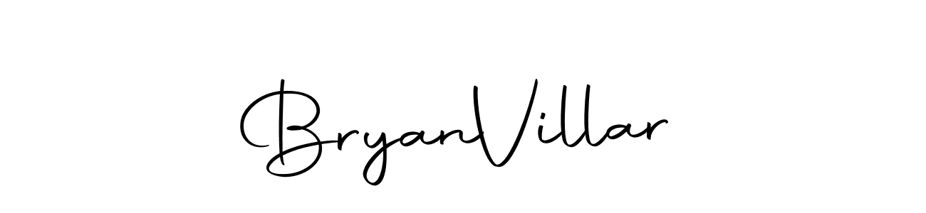 How to make Bryan  Villar name signature. Use Autography-DOLnW style for creating short signs online. This is the latest handwritten sign. Bryan  Villar signature style 10 images and pictures png
