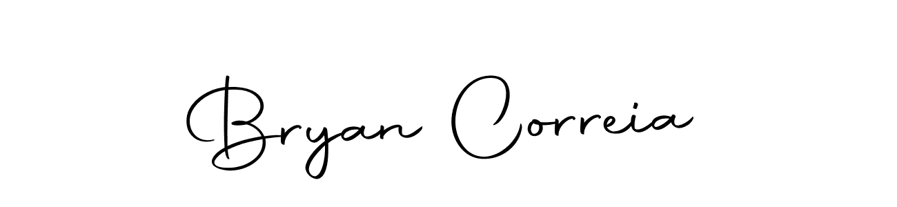 How to make Bryan Correia name signature. Use Autography-DOLnW style for creating short signs online. This is the latest handwritten sign. Bryan Correia signature style 10 images and pictures png