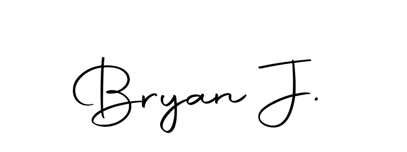 Use a signature maker to create a handwritten signature online. With this signature software, you can design (Autography-DOLnW) your own signature for name Bryan J.. Bryan J. signature style 10 images and pictures png