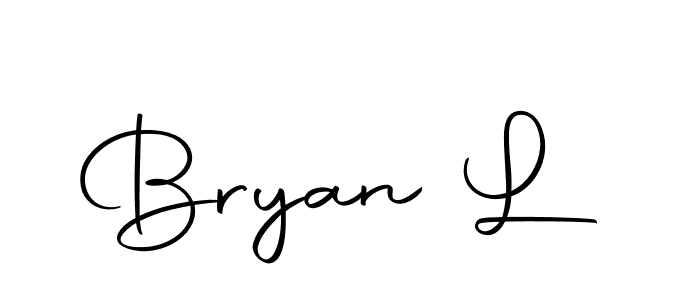 How to make Bryan L name signature. Use Autography-DOLnW style for creating short signs online. This is the latest handwritten sign. Bryan L signature style 10 images and pictures png