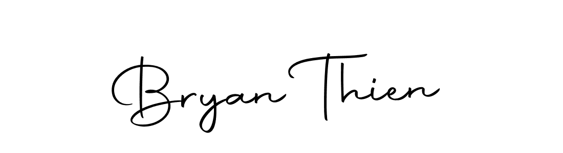 How to make Bryan Thien name signature. Use Autography-DOLnW style for creating short signs online. This is the latest handwritten sign. Bryan Thien signature style 10 images and pictures png
