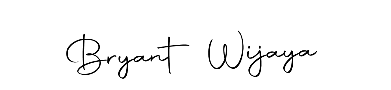 How to make Bryant Wijaya name signature. Use Autography-DOLnW style for creating short signs online. This is the latest handwritten sign. Bryant Wijaya signature style 10 images and pictures png