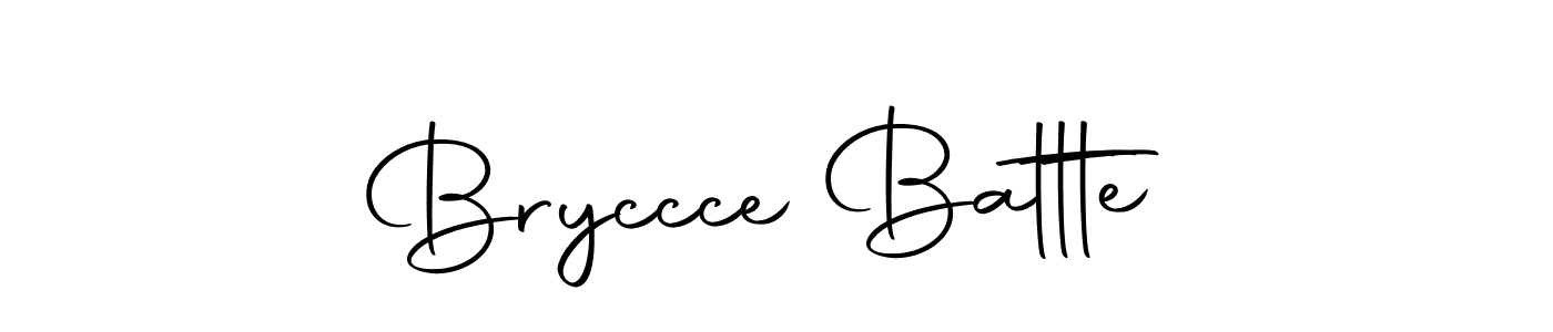 Design your own signature with our free online signature maker. With this signature software, you can create a handwritten (Autography-DOLnW) signature for name Bryccce Battte. Bryccce Battte signature style 10 images and pictures png