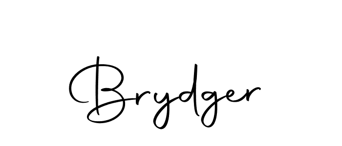 Create a beautiful signature design for name Brydger. With this signature (Autography-DOLnW) fonts, you can make a handwritten signature for free. Brydger signature style 10 images and pictures png
