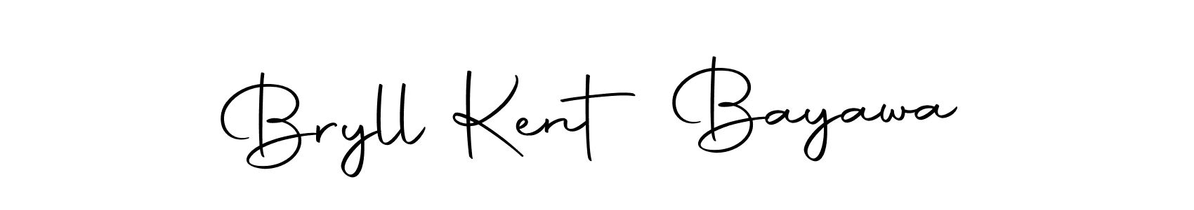 How to make Bryll Kent Bayawa name signature. Use Autography-DOLnW style for creating short signs online. This is the latest handwritten sign. Bryll Kent Bayawa signature style 10 images and pictures png