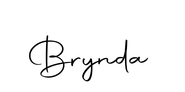 Design your own signature with our free online signature maker. With this signature software, you can create a handwritten (Autography-DOLnW) signature for name Brynda. Brynda signature style 10 images and pictures png