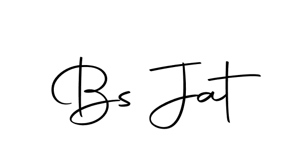 Create a beautiful signature design for name Bs Jat. With this signature (Autography-DOLnW) fonts, you can make a handwritten signature for free. Bs Jat signature style 10 images and pictures png