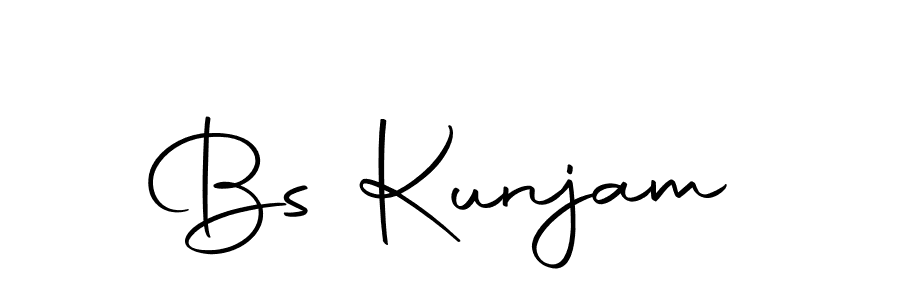 Design your own signature with our free online signature maker. With this signature software, you can create a handwritten (Autography-DOLnW) signature for name Bs Kunjam. Bs Kunjam signature style 10 images and pictures png