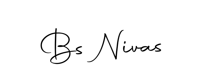 It looks lik you need a new signature style for name Bs Nivas. Design unique handwritten (Autography-DOLnW) signature with our free signature maker in just a few clicks. Bs Nivas signature style 10 images and pictures png