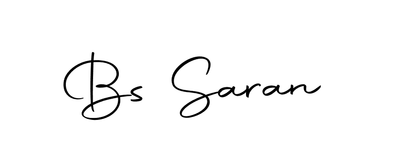 Create a beautiful signature design for name Bs Saran. With this signature (Autography-DOLnW) fonts, you can make a handwritten signature for free. Bs Saran signature style 10 images and pictures png