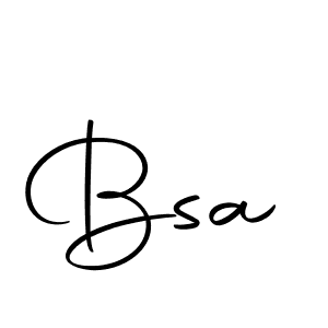 Use a signature maker to create a handwritten signature online. With this signature software, you can design (Autography-DOLnW) your own signature for name Bsa. Bsa signature style 10 images and pictures png