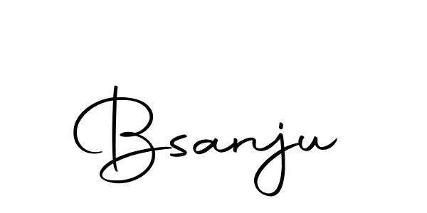 The best way (Autography-DOLnW) to make a short signature is to pick only two or three words in your name. The name Bsanju include a total of six letters. For converting this name. Bsanju signature style 10 images and pictures png