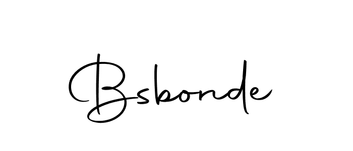 Make a beautiful signature design for name Bsbonde. With this signature (Autography-DOLnW) style, you can create a handwritten signature for free. Bsbonde signature style 10 images and pictures png