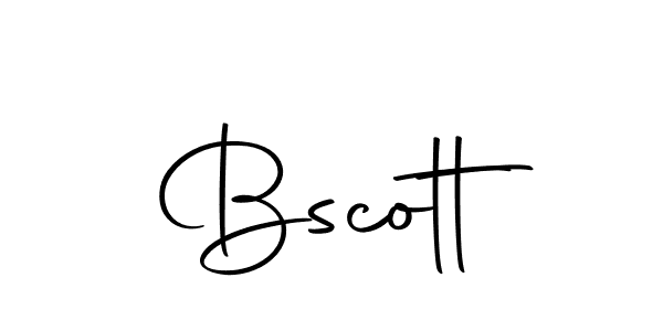 Use a signature maker to create a handwritten signature online. With this signature software, you can design (Autography-DOLnW) your own signature for name Bscott. Bscott signature style 10 images and pictures png