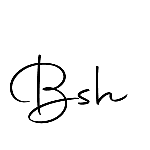 Use a signature maker to create a handwritten signature online. With this signature software, you can design (Autography-DOLnW) your own signature for name Bsh. Bsh signature style 10 images and pictures png