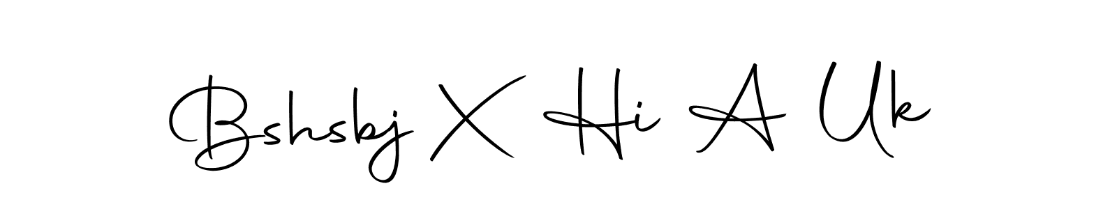 if you are searching for the best signature style for your name Bshsbj X Hi A Uk. so please give up your signature search. here we have designed multiple signature styles  using Autography-DOLnW. Bshsbj X Hi A Uk signature style 10 images and pictures png