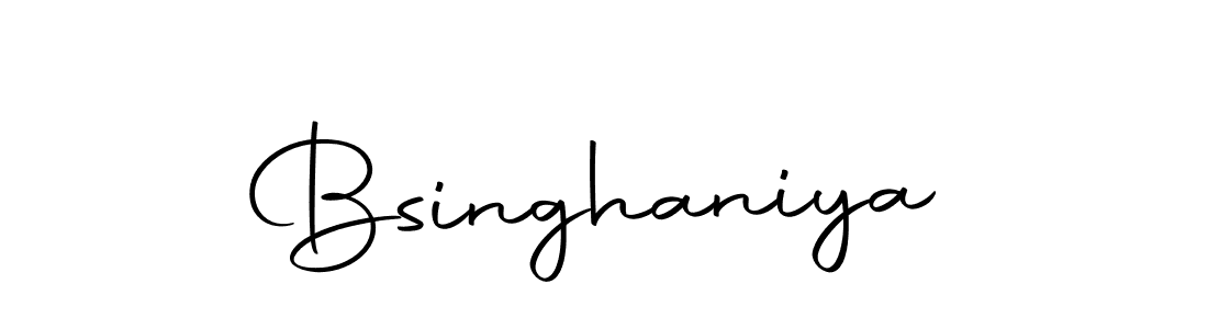 It looks lik you need a new signature style for name Bsinghaniya. Design unique handwritten (Autography-DOLnW) signature with our free signature maker in just a few clicks. Bsinghaniya signature style 10 images and pictures png