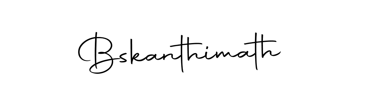 Use a signature maker to create a handwritten signature online. With this signature software, you can design (Autography-DOLnW) your own signature for name Bskanthimath. Bskanthimath signature style 10 images and pictures png