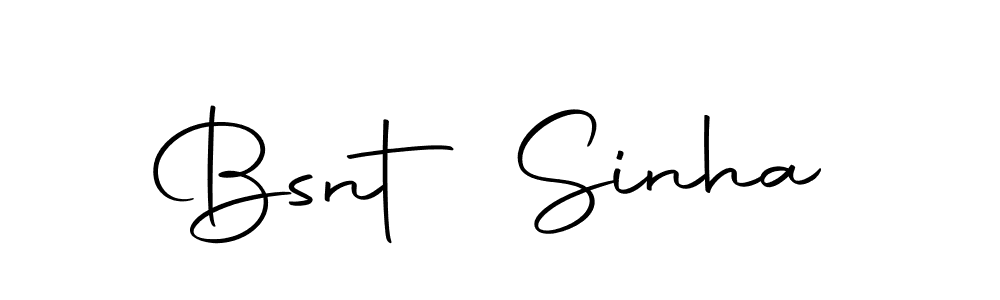 Make a beautiful signature design for name Bsnt Sinha. Use this online signature maker to create a handwritten signature for free. Bsnt Sinha signature style 10 images and pictures png