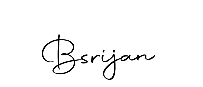 Create a beautiful signature design for name Bsrijan. With this signature (Autography-DOLnW) fonts, you can make a handwritten signature for free. Bsrijan signature style 10 images and pictures png