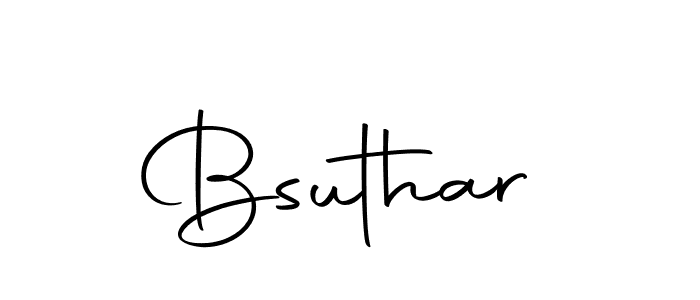 You should practise on your own different ways (Autography-DOLnW) to write your name (Bsuthar) in signature. don't let someone else do it for you. Bsuthar signature style 10 images and pictures png