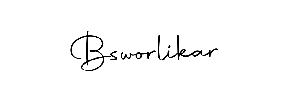 Create a beautiful signature design for name Bsworlikar. With this signature (Autography-DOLnW) fonts, you can make a handwritten signature for free. Bsworlikar signature style 10 images and pictures png