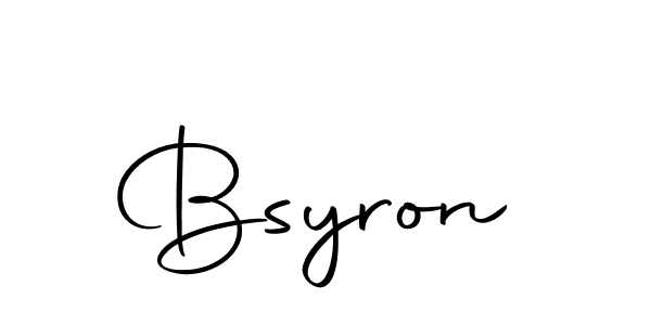 Also we have Bsyron name is the best signature style. Create professional handwritten signature collection using Autography-DOLnW autograph style. Bsyron signature style 10 images and pictures png