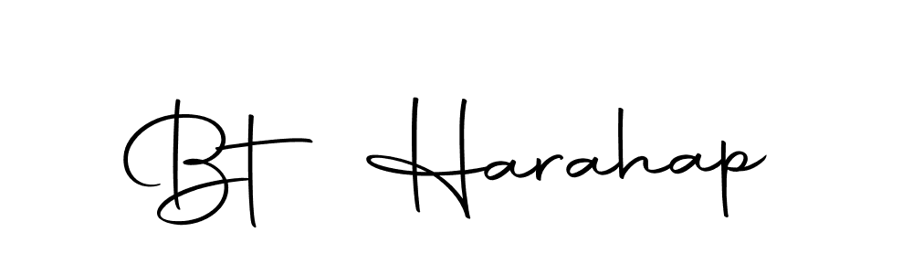 How to make Bt Harahap name signature. Use Autography-DOLnW style for creating short signs online. This is the latest handwritten sign. Bt Harahap signature style 10 images and pictures png