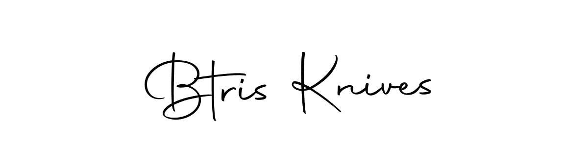 You should practise on your own different ways (Autography-DOLnW) to write your name (Btris Knives) in signature. don't let someone else do it for you. Btris Knives signature style 10 images and pictures png