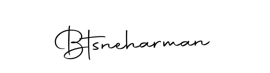 Make a beautiful signature design for name Btsneharman. With this signature (Autography-DOLnW) style, you can create a handwritten signature for free. Btsneharman signature style 10 images and pictures png