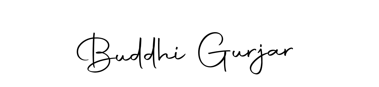 Design your own signature with our free online signature maker. With this signature software, you can create a handwritten (Autography-DOLnW) signature for name Buddhi Gurjar. Buddhi Gurjar signature style 10 images and pictures png
