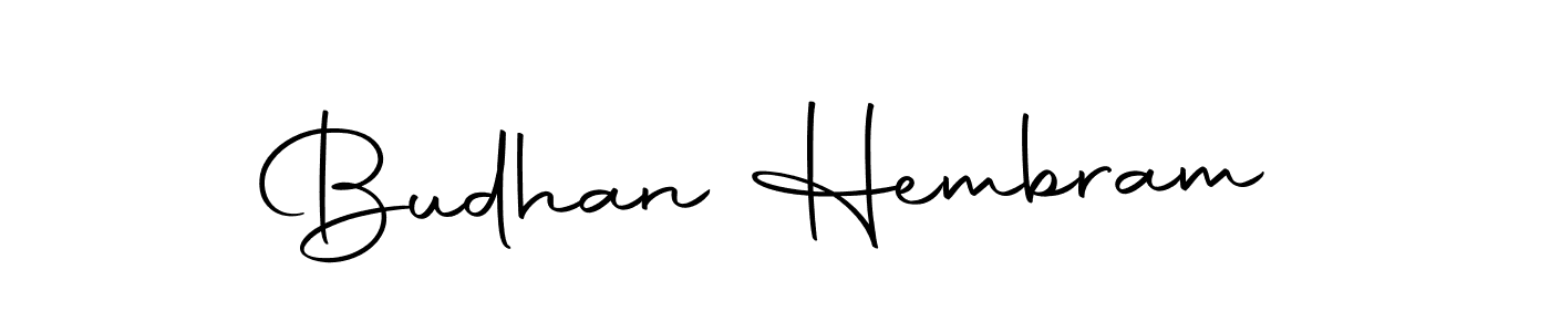 Budhan Hembram stylish signature style. Best Handwritten Sign (Autography-DOLnW) for my name. Handwritten Signature Collection Ideas for my name Budhan Hembram. Budhan Hembram signature style 10 images and pictures png