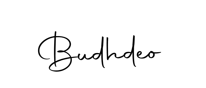 Design your own signature with our free online signature maker. With this signature software, you can create a handwritten (Autography-DOLnW) signature for name Budhdeo. Budhdeo signature style 10 images and pictures png