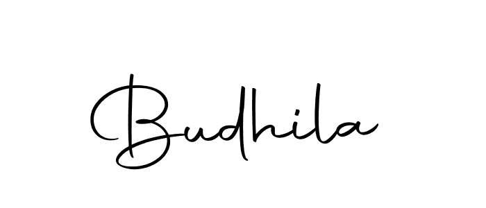 How to make Budhila signature? Autography-DOLnW is a professional autograph style. Create handwritten signature for Budhila name. Budhila signature style 10 images and pictures png