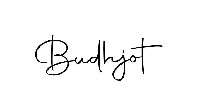 Design your own signature with our free online signature maker. With this signature software, you can create a handwritten (Autography-DOLnW) signature for name Budhjot. Budhjot signature style 10 images and pictures png