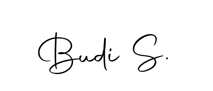 Make a beautiful signature design for name Budi S.. With this signature (Autography-DOLnW) style, you can create a handwritten signature for free. Budi S. signature style 10 images and pictures png